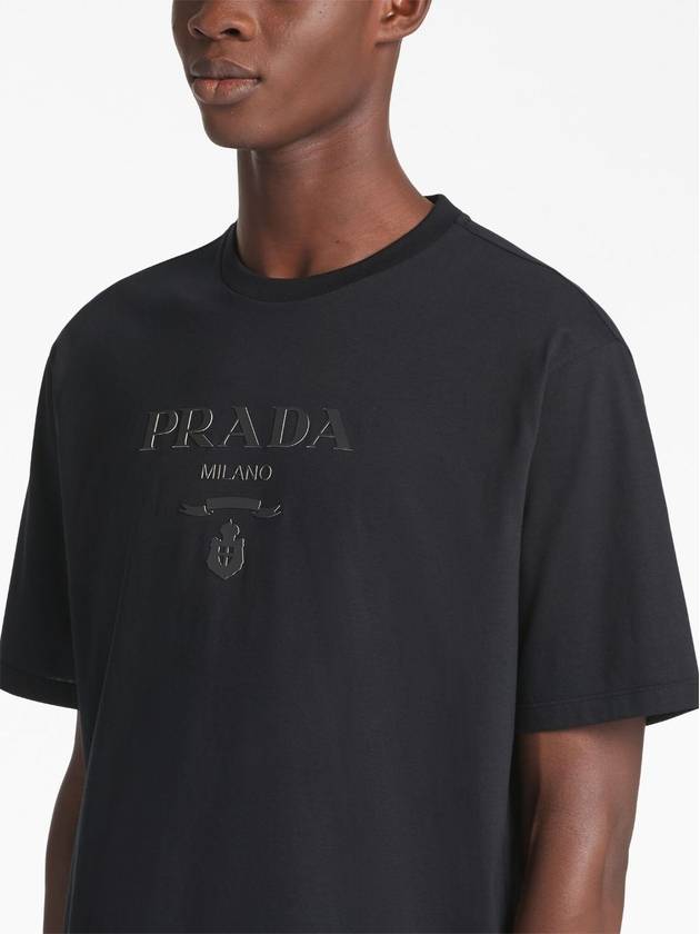 raised-logo cotton T-shirt - PRADA - BALAAN 5