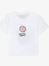 Floating Flower Short Sleeve T-Shirt White - MAISON KITSUNE - BALAAN 3