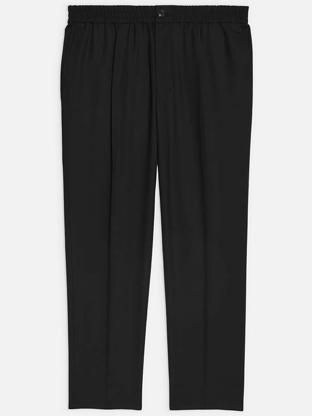 Banding Cropped Straight Pants Black - AMI - BALAAN 2