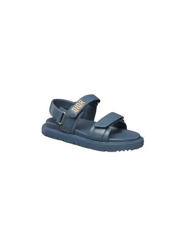 Dioract Strap Lambskin Sandals Midnight Blue - DIOR - BALAAN 2