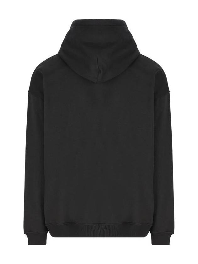 Embossed Oval D Hoodie Black - DIESEL - BALAAN 3