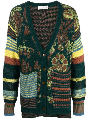 Blurry Crochet Knit Cardigan - VIVIENNE WESTWOOD - BALAAN 1
