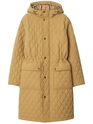 Appliqué B Shield Quilted Parka Beige - BURBERRY - BALAAN 1