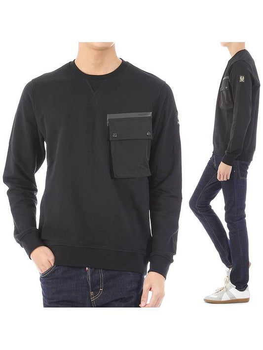 Surge Crew Neck Sweatshirt Black - BELSTAFF - BALAAN 2