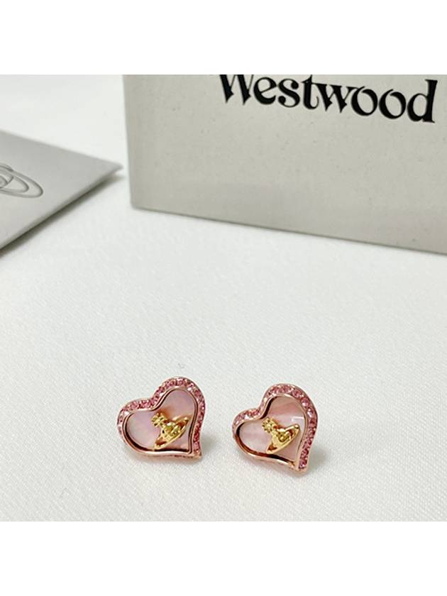 Petra Stud Earrings Rose Pink - VIVIENNE WESTWOOD - BALAAN 5