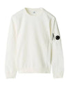 Men's Light Fleece Lens Wappen Sweatshirt White - CP COMPANY - BALAAN 2