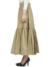 plaid mid pleated skirt beige - DIOR - BALAAN.