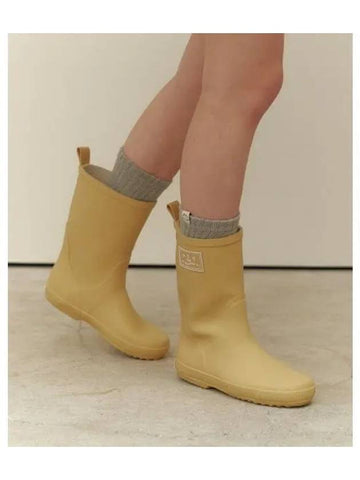 BSM RAIN BOOTS MID HONEY BUTTER - BENSIMON - BALAAN 1