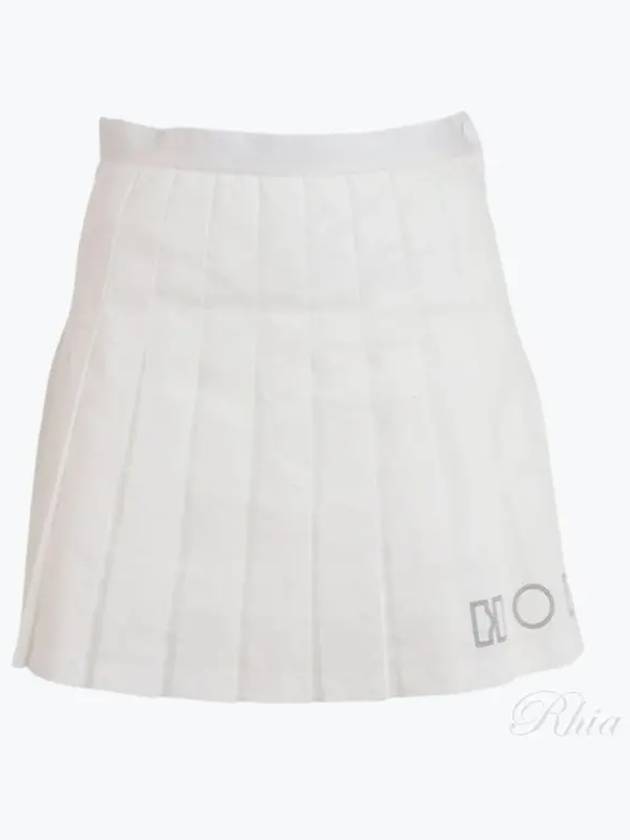 Golf Wear Women s Pleated Skirt HCW 2C AE01 WHITE - HORN GARMENT - BALAAN 1