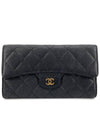 Classic caviar flap long wallet - CHANEL - BALAAN 1