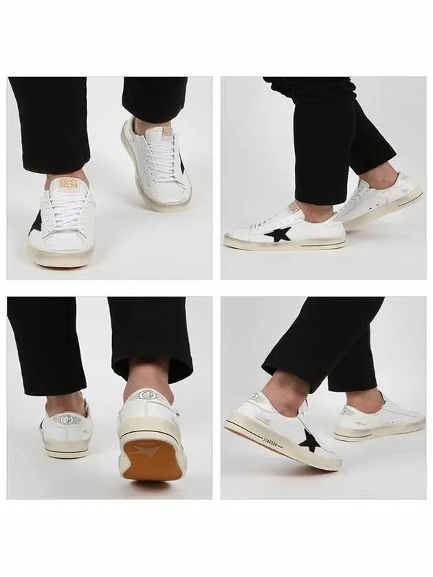 Star Patch Lace Up Low Top Sneakers White - GOLDEN GOOSE - BALAAN 3