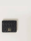 Matelasse Leather Half Wallet Black - MIU MIU - BALAAN 2