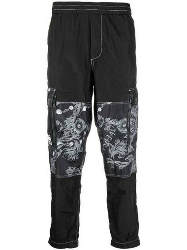 Chain Cargo Track Pants Black - VERSACE - BALAAN 1