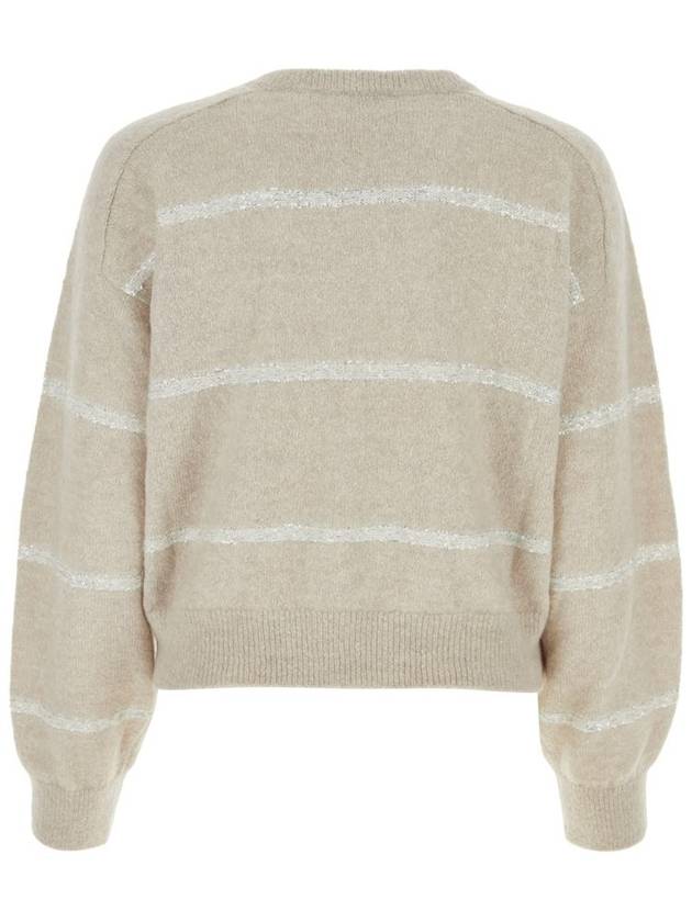 24FW Sweater MSP710602P CHL22 OYSTER - BRUNELLO CUCINELLI - BALAAN 3