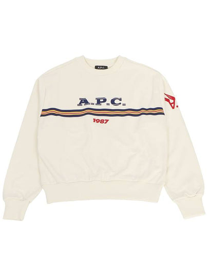 Logo Print Sweatshirt Ecru - A.P.C. - BALAAN 2