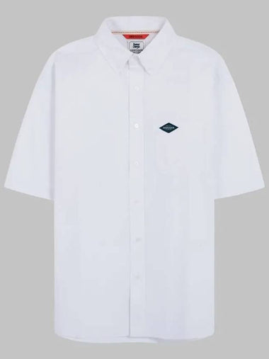 Classic Short Sleeve Oxford Shirt GEE245 103 White - GEECOON - BALAAN 1