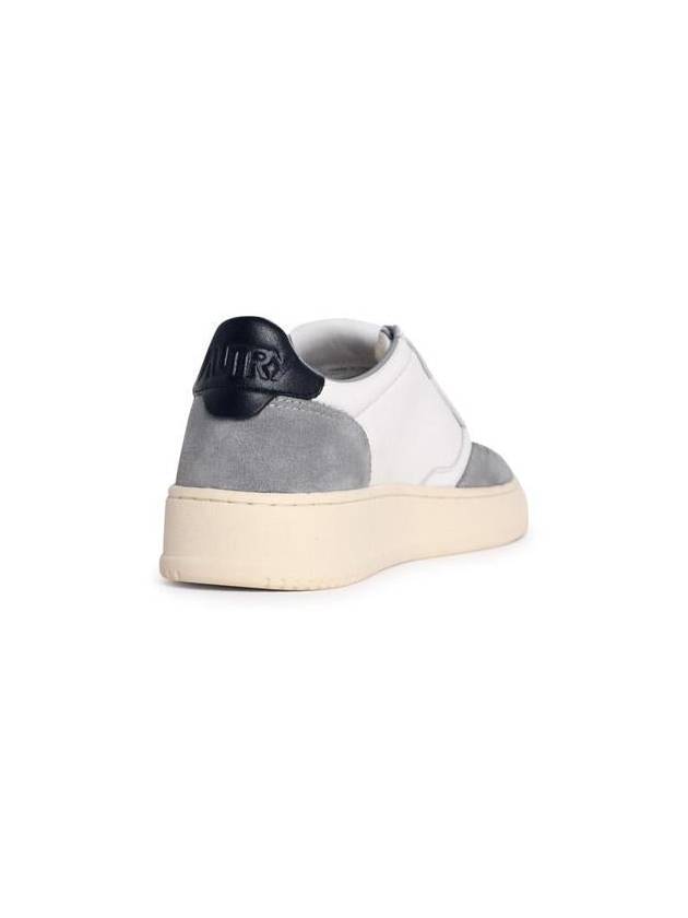 Medalist Leather Low Top Sneakers Grey - AUTRY - BALAAN 4