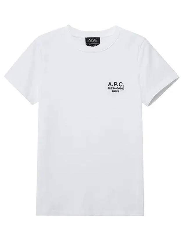 Denise Embroidered Short Sleeve T-shirt White - A.P.C. - BALAAN 6