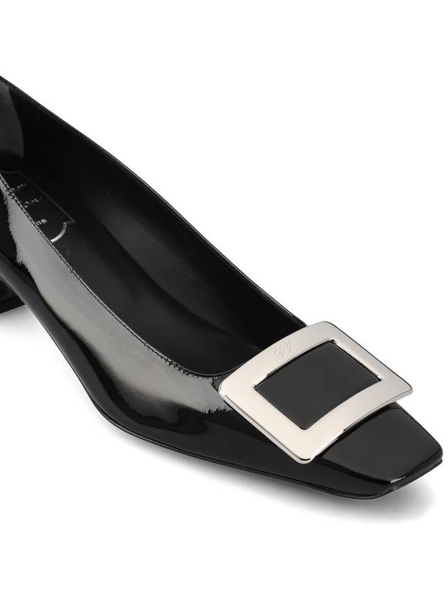 Women's Belle Vivier Metal Buckle Pumps Black - ROGER VIVIER - BALAAN 5