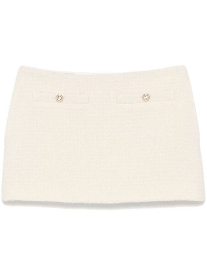 Damier boucl A line skirt ivory - GUCCI - BALAAN 2