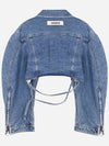 Jacquemus Cropped Denim Jacket 23H233DE021 - JACQUEMUS - BALAAN 5