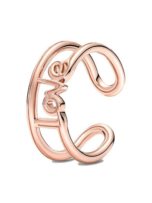 Me Love Open Ring Rose Gold - PANDORA - BALAAN.