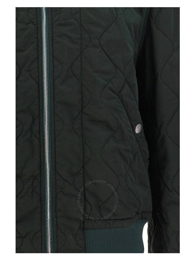 Quilted Zip-Up Bomber Jacket Green - BURBERRY - BALAAN 4