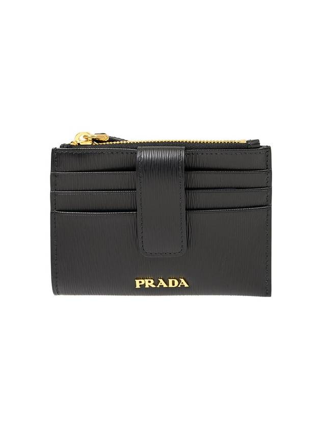 Vitello Leather Card Wallet Black - PRADA - BALAAN 1