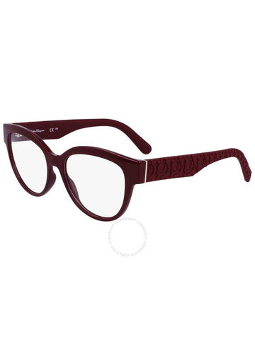 Women's Eyewear Cat Eye Acetate Eyeglasses Burgundy - SALVATORE FERRAGAMO - BALAAN 1