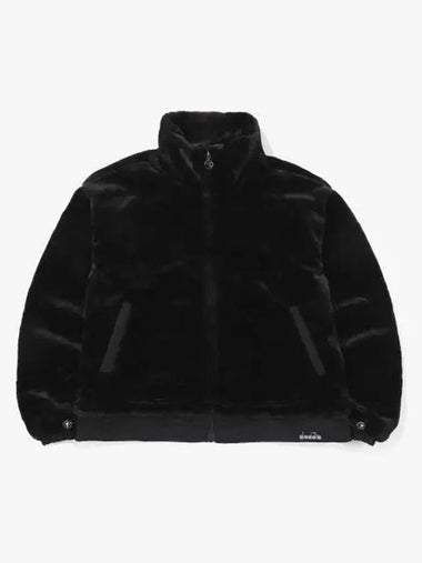 Diadora Fluffy Fleece Jacket Women BLACK - DIADORA - BALAAN 1