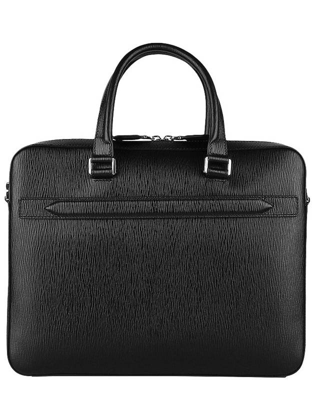 Gancini Business Leather Briefcase Black - SALVATORE FERRAGAMO - BALAAN 6