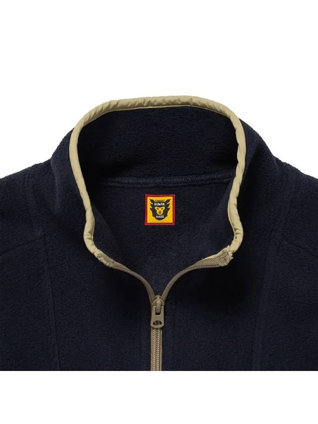 Fleece half zip pullover navy HM28CS019 - HUMAN MADE - BALAAN 4