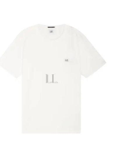 Logo Patch Short Sleeve T-Shirt White - CP COMPANY - BALAAN 2