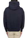 Label Hoodie Navy - AMI - BALAAN 5