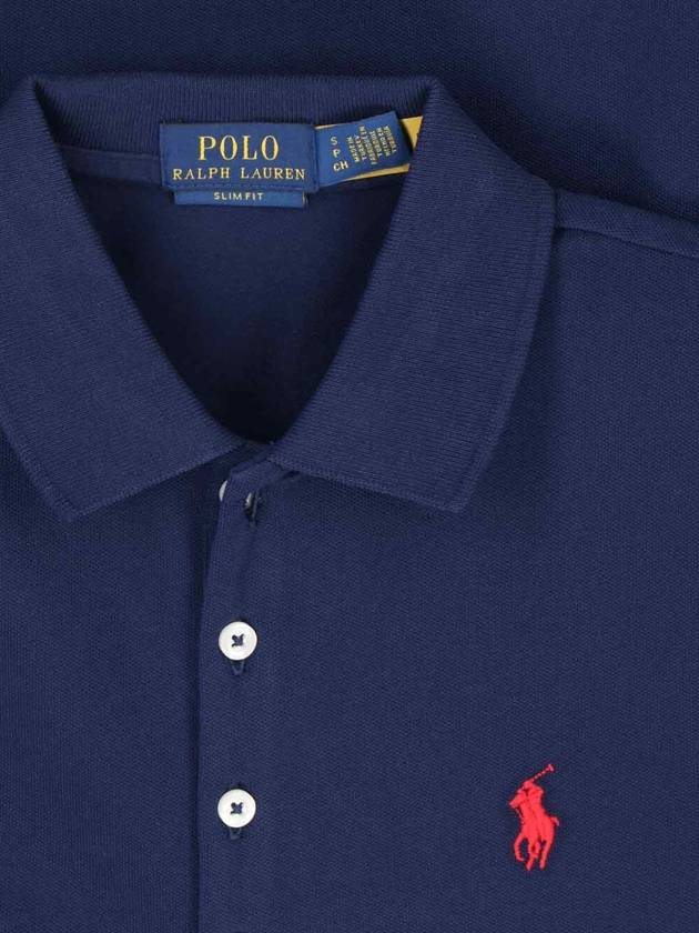 Women's Julie Embroidered Logo Short Sleeve Polo Shirt Navy - POLO RALPH LAUREN - BALAAN 4