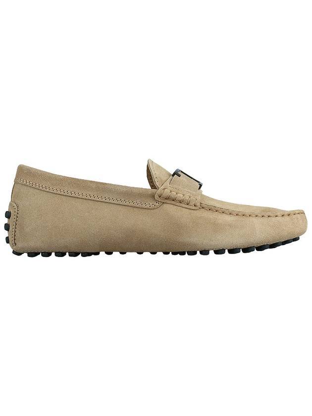 Men's Suede Gommino Driving Shoes Beige - TOD'S - 1