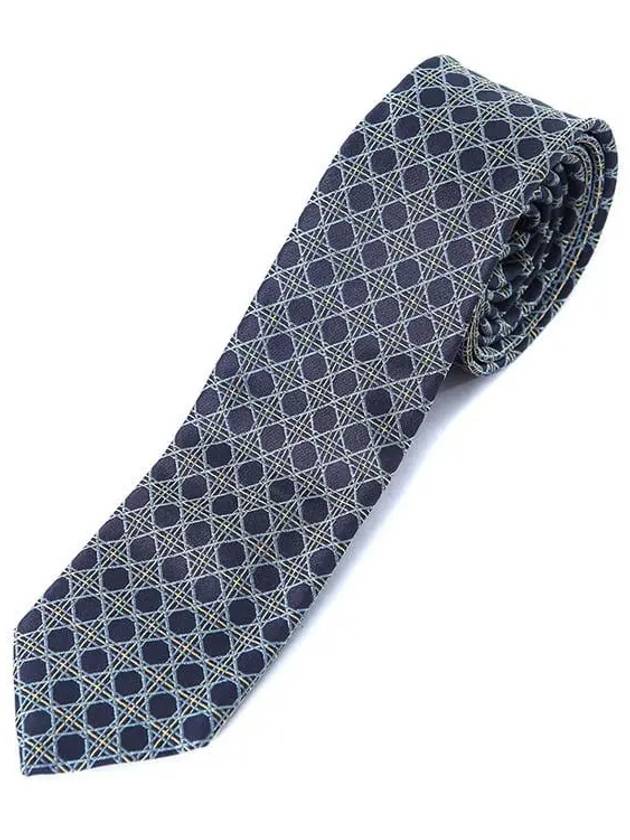 Cannage pattern silk tie 48C1047B0961 C582 - DIOR - BALAAN 1