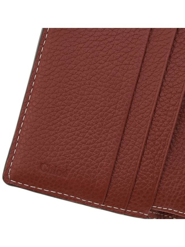 Darryl Flap Tri-Fold Small Bicycle Wallet Sepia Brown - CHLOE - BALAAN.