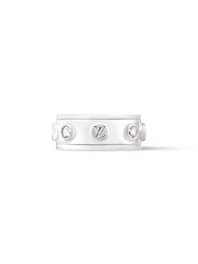 LV Studs Ring Silver - LOUIS VUITTON - BALAAN 2