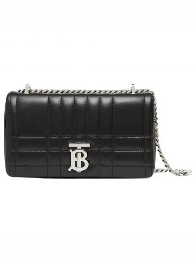 Lola Silver Quilted Shoulder Bag Black - BURBERRY - BALAAN 2