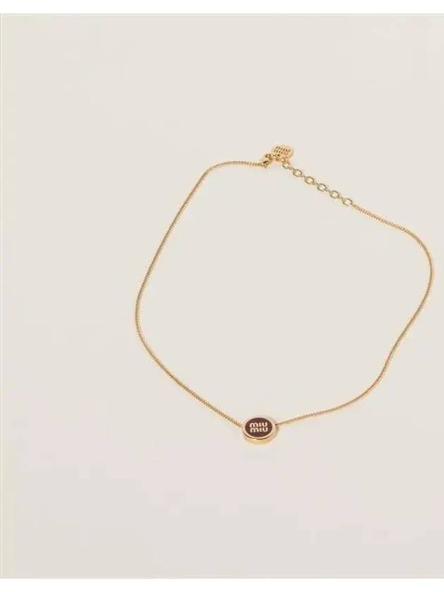 Metal Necklace 5IC096 2F6T F0399 - MIU MIU - BALAAN 1