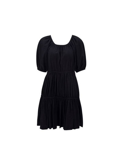 Shirring Sleeve Back Open Dress - NARU KANG - BALAAN 2