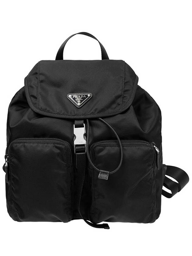 Nylon Triangle Logo Pocono Backpack Black - PRADA - BALAAN 2