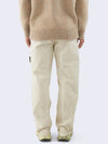 Wappen Gabardine Chino Straight Pants Beige - STONE ISLAND - BALAAN 5