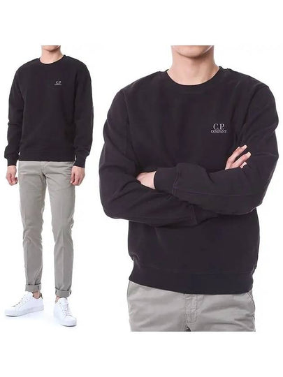 Small Logo Sweatshirt Black - CP COMPANY - BALAAN 2