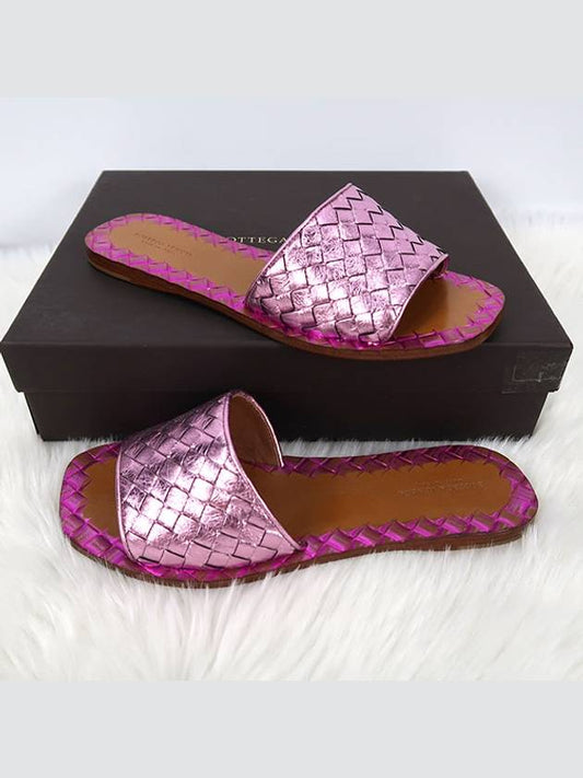 Women's Slippers Sandals Deco Rose 407413 VAWR0 6600 - BOTTEGA VENETA - BALAAN 1