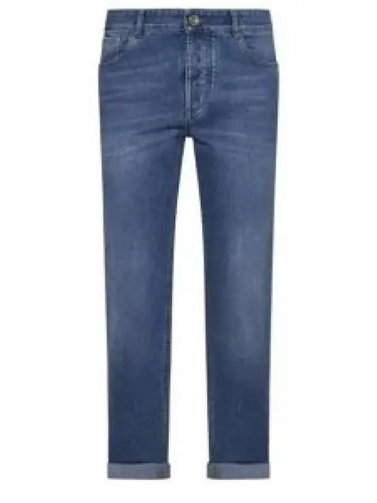 Denim Straight Pants M283PD3210 C1470 DENIM CHIARO OLD - BRUNELLO CUCINELLI - BALAAN 2