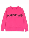 MM6 Margiela Kids Logo Sweatshirt Pink - MAISON MARGIELA - BALAAN 1