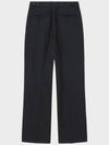 Light Wool Flare Slacks Black - NOIRER - BALAAN 10