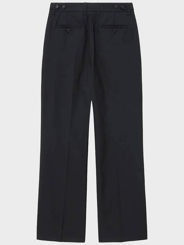 Light Wool Flare Slacks Black - NOIRER - BALAAN 10